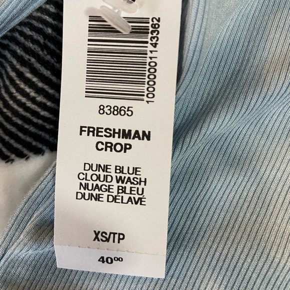 aritzia blue freshman cropped turtleneck - Picture 2 of 3